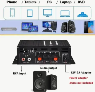 Amplificador Audio HIFI AK280 600W Potencia