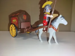 Playmobil Carro Romano con Soldado y Caballo