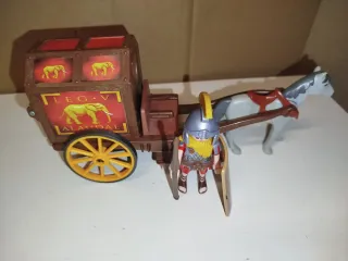 Playmobil Carro Romano con Soldado y Caballo
