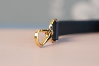 Louis Vuitton Cintura Pelle Nera Fibbia Oro