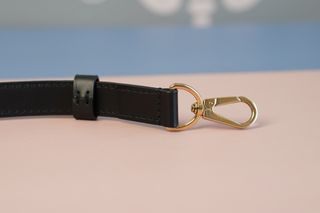 Louis Vuitton Cintura Pelle Nera Fibbia Oro