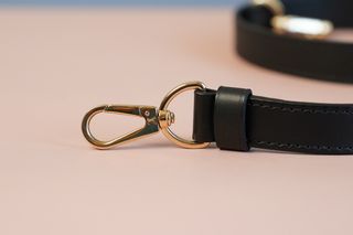 Louis Vuitton Cintura Pelle Nera Fibbia Oro