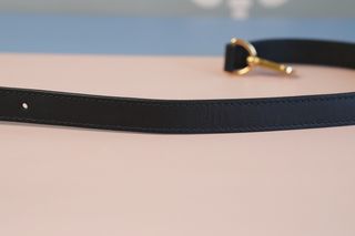 Louis Vuitton Cintura Pelle Nera Fibbia Oro