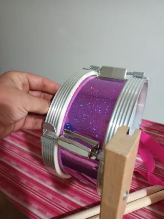 Confezione di 2 tamburi per bambini rosa