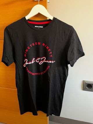Camiseta Jack & Jones Negra Talla M
