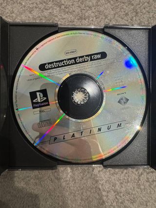 Destruction Derby Raw Platinum PS1 PAL España