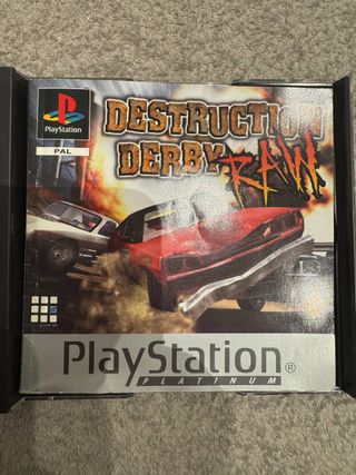 Destruction Derby Raw Platinum PS1 PAL España