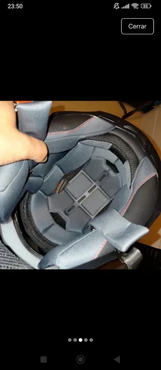 Casco Acervis Adventure Negro talla Xl