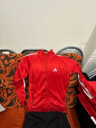 Chándal Adidas Rojo y Negro Talla S