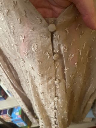 Camisa Zara plumeti beige Escotada Nunca usada
