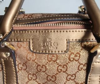 Bolso de lujo en Dorado y Beige Mod. GG