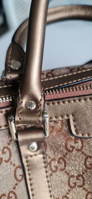 Bolso de lujo en Dorado y Beige Mod. GG