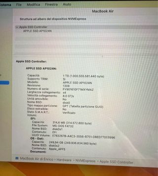 Apple MacBook Air 13" 2020 Intel core i7 16GB ram,