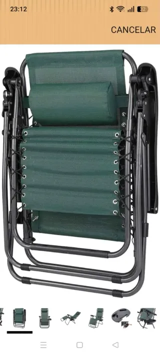 Tumbona plegable jardín/playa