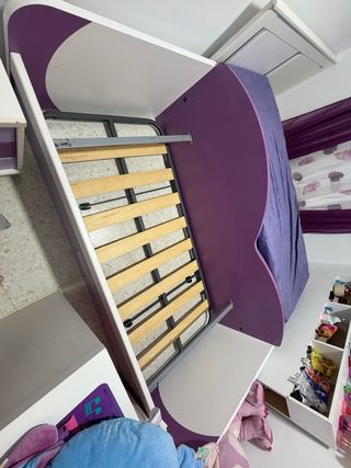 Cama nido infantil morada