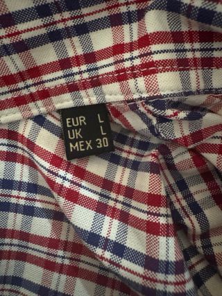 Camisa Cortefiel Hombre Cuadros Algodón T.L