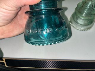 Lote 3 Aisladores Eléctricos Jícara Vidrio