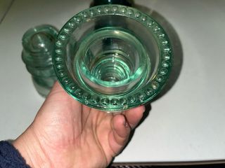 Lote 3 Aisladores Eléctricos Jícara Vidrio