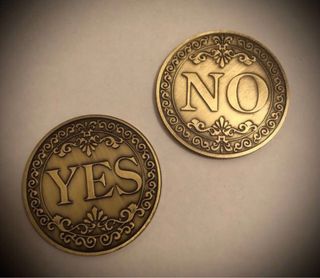 Moneda Oráculo SI / NO Tarot - Oraculo -Pendulo