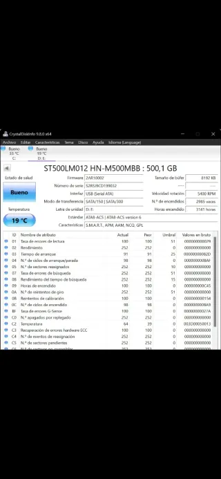 Disco Duro Samsung 500GB