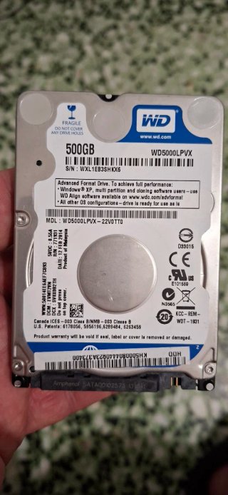 Disco Duro WD-500GB