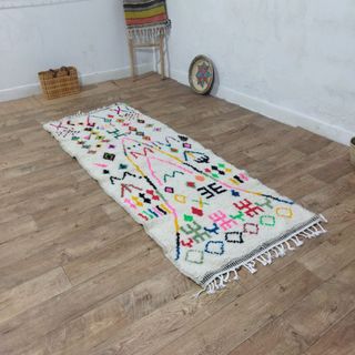 Alfombra Azilal 240x90 cm – Runner Bereber en Lana
