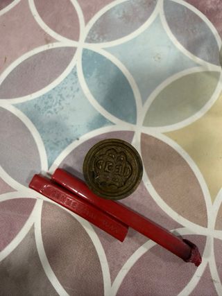 Sello antiguo de lacre