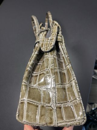 Borsa vintage pelle stampata cocco