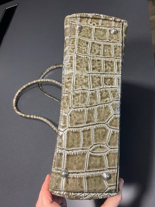 Borsa vintage pelle stampata cocco