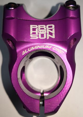 Potencia Bicicleta Aluminio CNC Morada 31.8mm