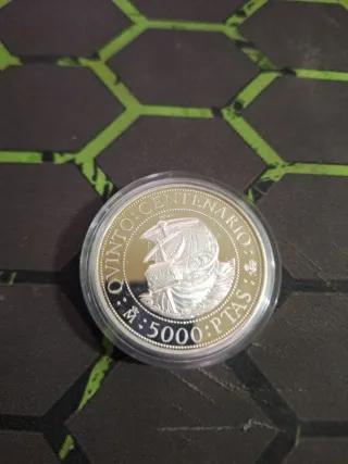 Moneda 5000 Pesetas Plata