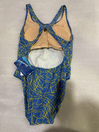 Bañador natación MESUC azul y amarillo