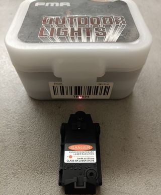 Tacca mira Glock con puntatore laser