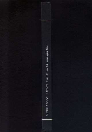 GUERRE À GOGO numero speciale de "Il Ponte" 2003