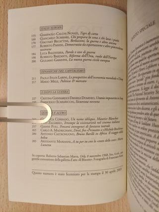 GUERRE À GOGO numero speciale de "Il Ponte" 2003