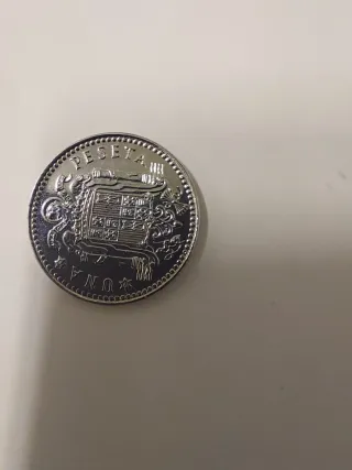 Moneda Juan Carlos I 1975 plateada