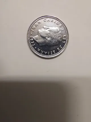 Moneda Juan Carlos I 1975 plateada