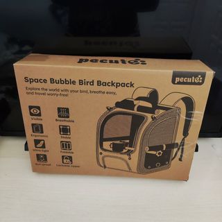 Mochila Transportadora para Pájaros Gris