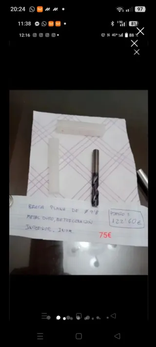 Placas de roscado para torno