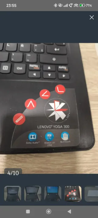 Lenovo Yoga 300 Portátil Negro