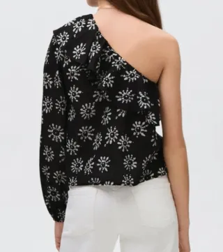 Blusa hombro descubierto con volantes