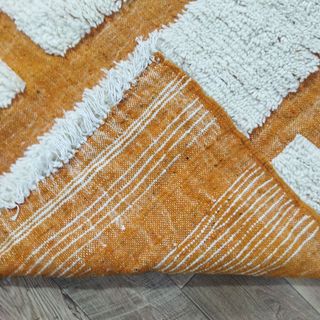 Alfombra Azilal – Diseño Geométrico Terracota