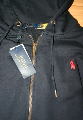 Sudadera Ralph Lauren Azul Marino Cremallera