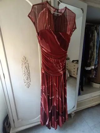 Vestido gasa estampado