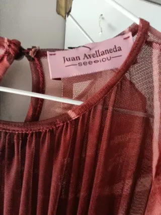 Vestido gasa estampado