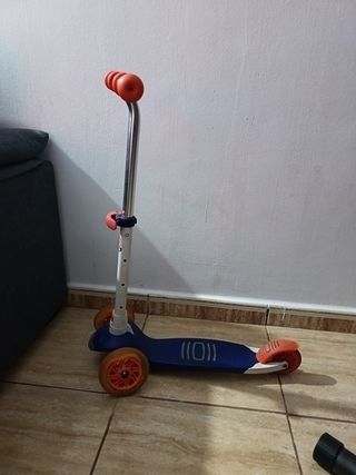 Patinete 3 Ruedas Azul Naranja