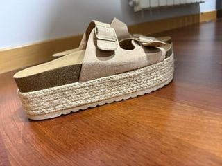 Sandalias esparto plataforma talla 39