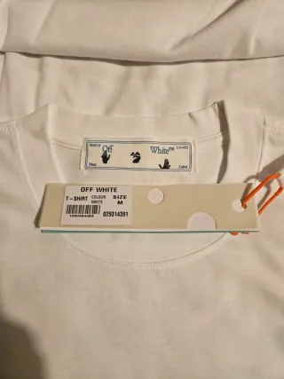 Camiseta Off-White Logo Flechas Azul Talla M