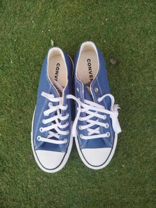 Converse plataforma azul talla 38