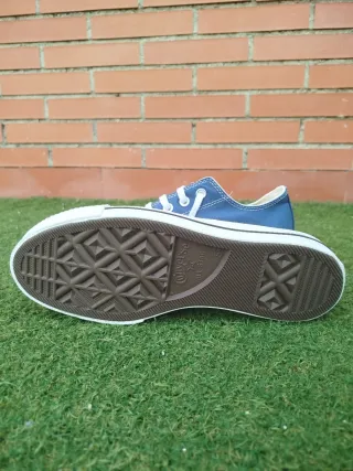 Converse plataforma azul talla 38